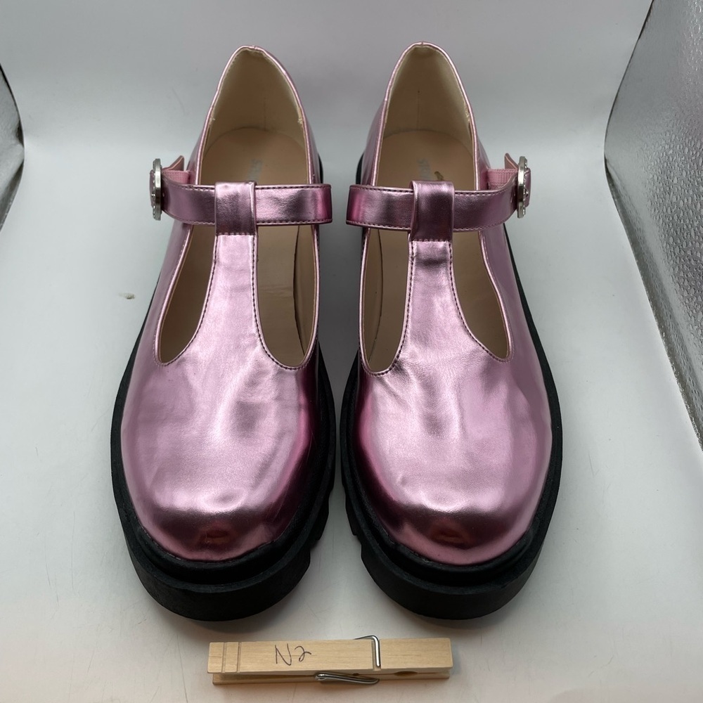 Steve Madden pink platform loafers size 5Y/ Womens 7 - Picture 3 of 10